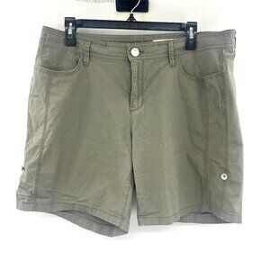 DKNY Jeans Olive Green Cotton Shorts Women's 14